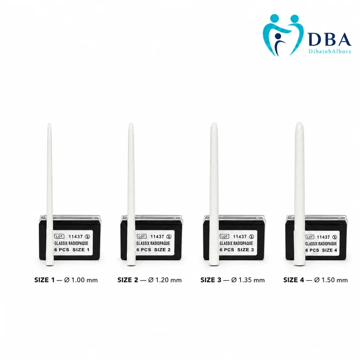 مقایسه قطر سایزهای فایبر پست نوردین